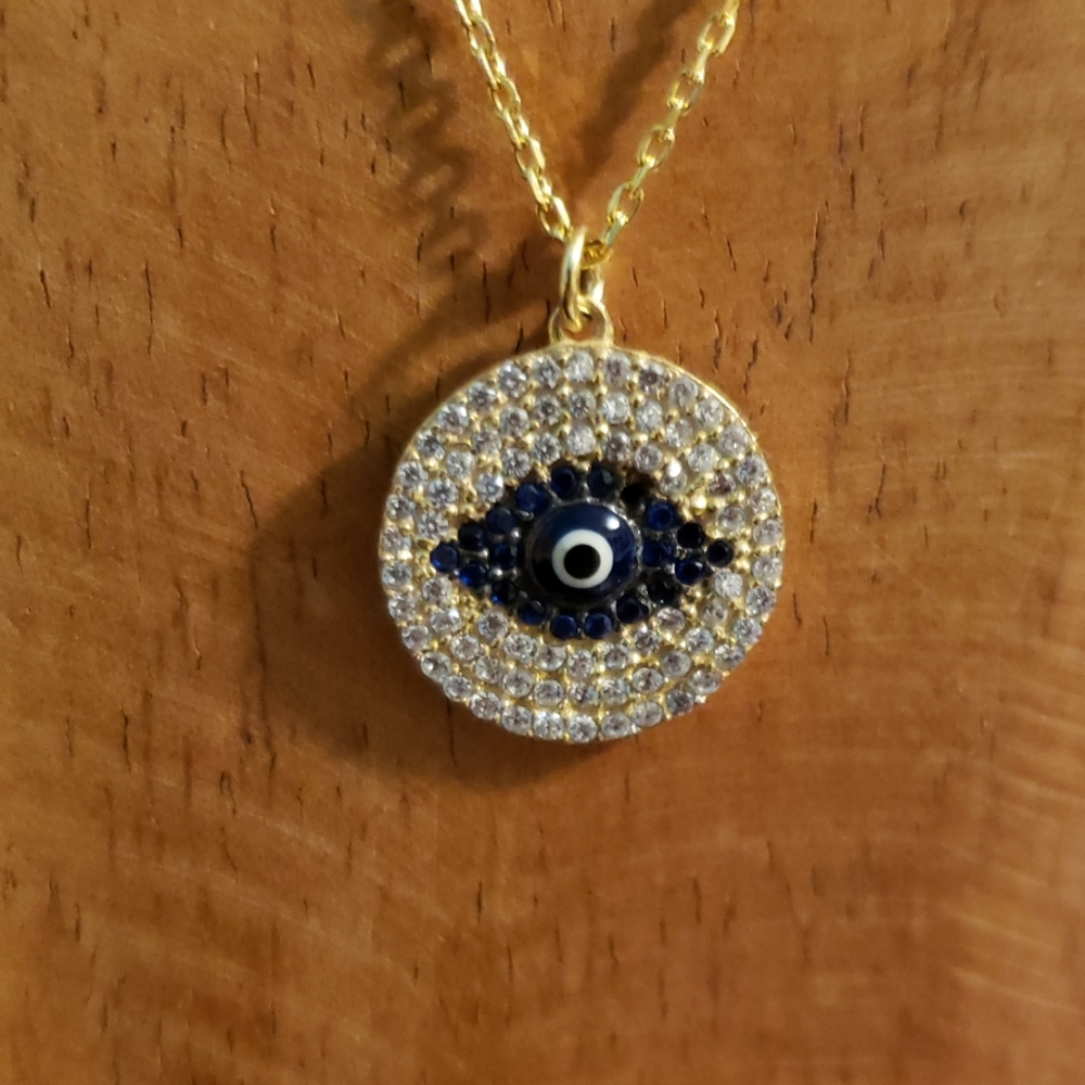 Sterling Silver Evil Eye Pendant